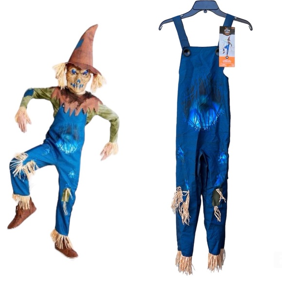 Kids' Straw Scarecrow Halloween Costume Only 1 PT Of 4 Pt - Hyde & EEK! Size M - Picture 1 of 5